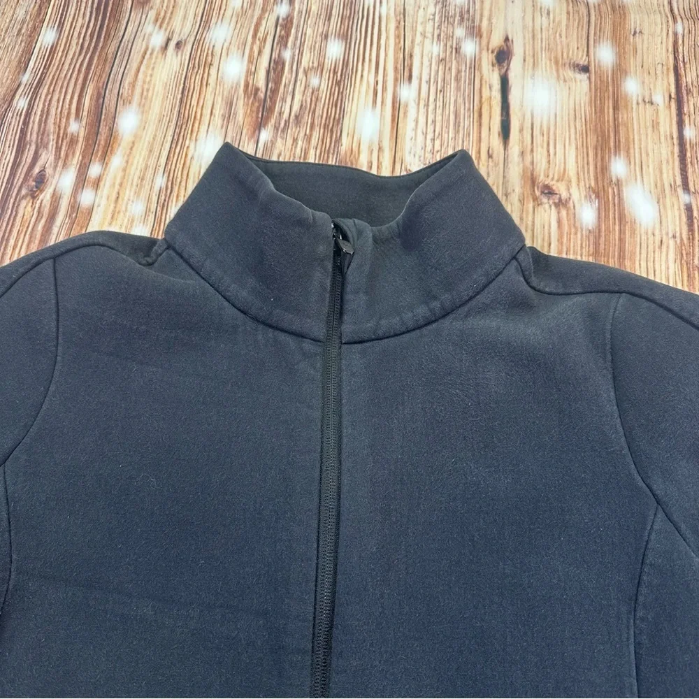 Lululemon Women's Insculpt Jacket Color Heathered Black / Black Size 8 Full Zip